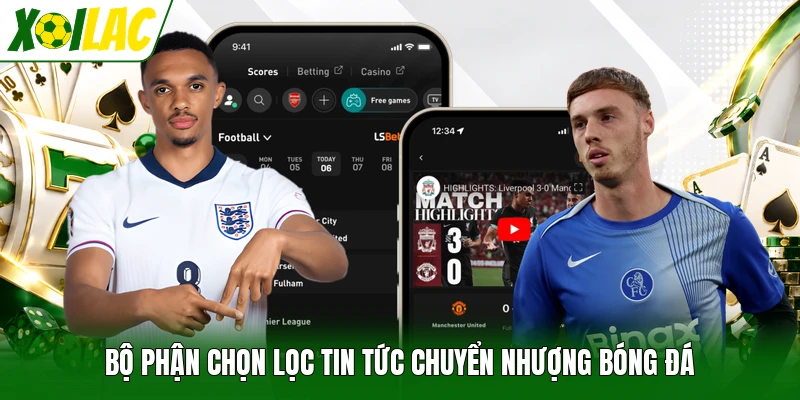 Bộ phận chọn lọc tin tức chuyển nhượng bóng đá
