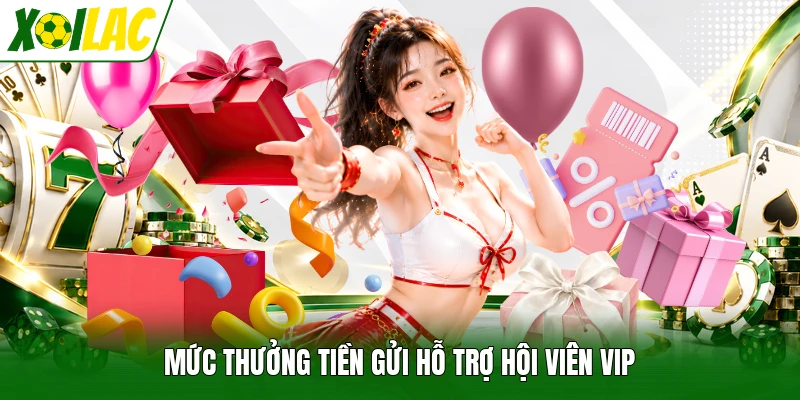 Mức thưởng tiền gửi hỗ trợ hội viên VIP
